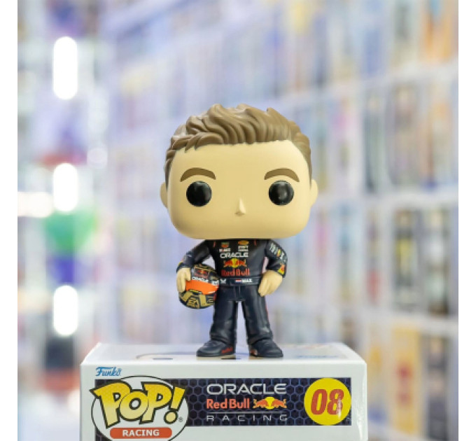 Funko Pop Фігурка Funko Pop серії Формула-1 - Макс Ферстаппен з шоломом (80580)