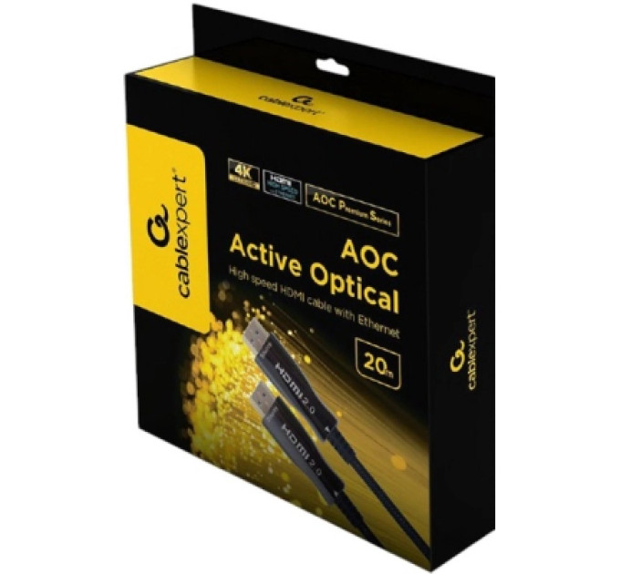 Cablexpert Кабель Cablexpert CCBP-HDMI-AOC-20M-02, HDMI V.2.0, вилка/вилка, з позолоченими контактами, 20 м