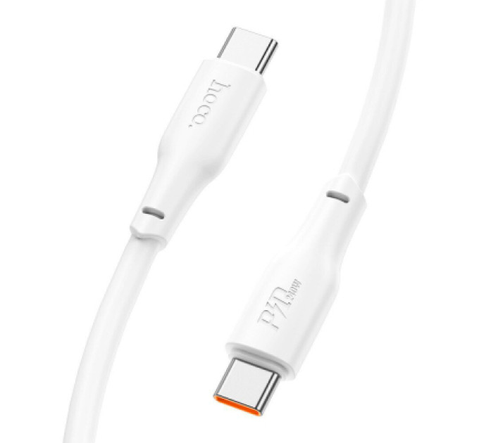 HOCO Дата кабель USB-C to USB-C 2.0m 240W TPE X93 white HOCO (6931474790743)