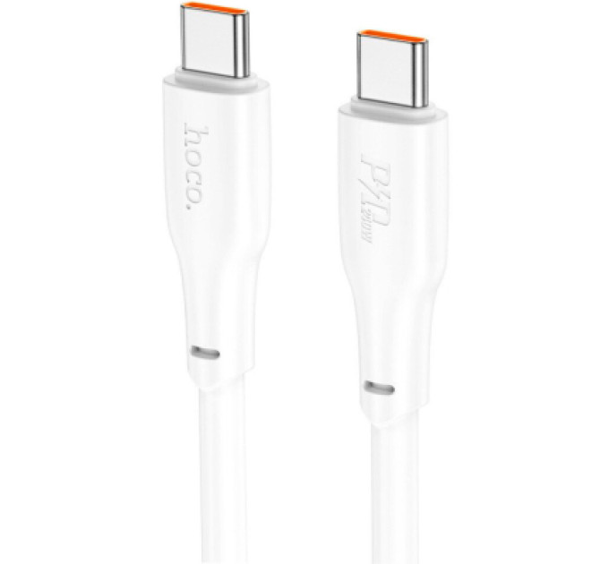 HOCO Дата кабель USB-C to USB-C 2.0m 240W TPE X93 white HOCO (6931474790743)