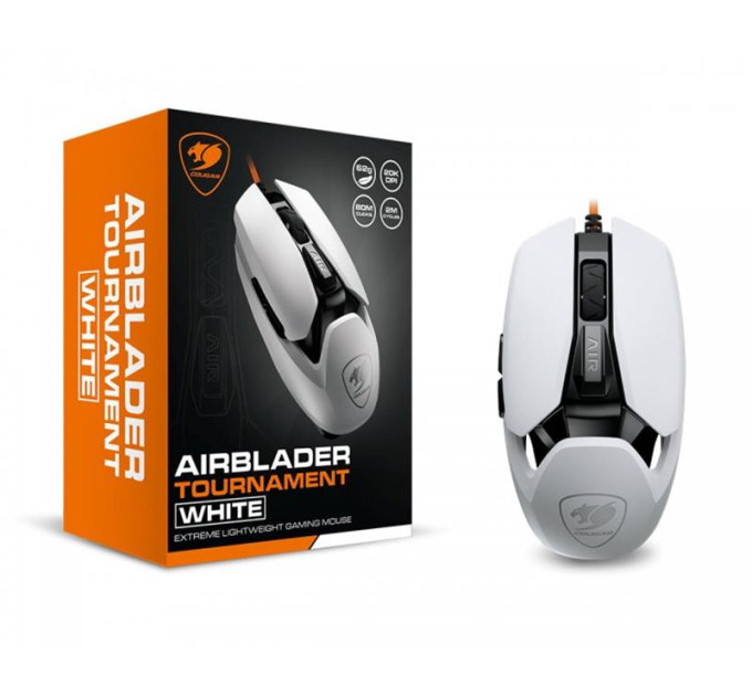 Cougar Миша комп'ютерна ігрова Cougar AirBlader Tournament (White), USB