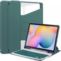 BeCover Чохол до планшета BeCover 360° Rotatable + Keyboard Samsung Tab S6 Lite (2024) 10.4" P620/P625/P627 Dark Green (712589)