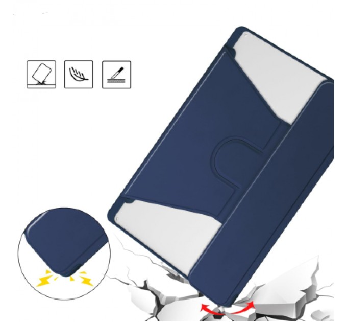 BeCover Чохол до планшета BeCover 360° Rotatable + Keyboard Samsung Tab S6 Lite (2024) 10.4" P620/P625/P627 Deep Blue (712588)