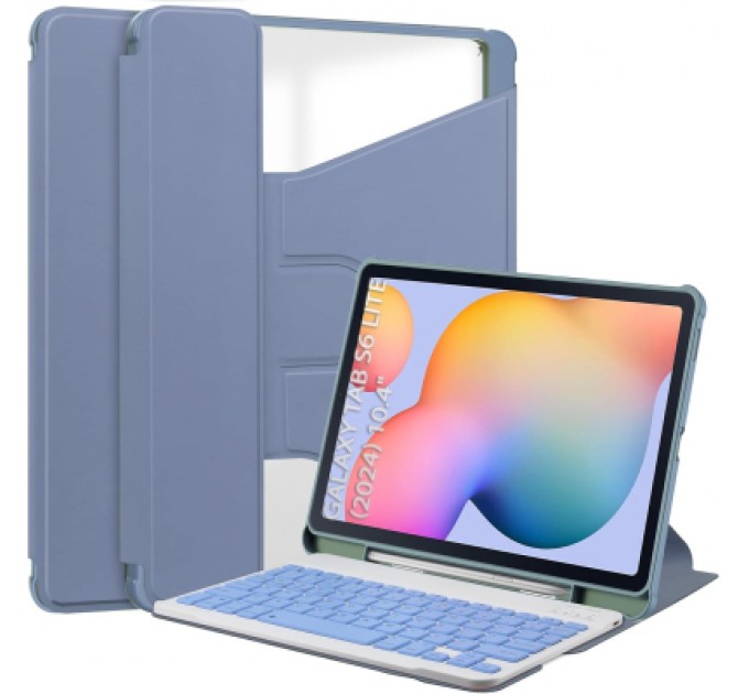 BeCover Чохол до планшета BeCover 360° Rotatable + Keyboard Samsung Tab S6 Lite (2024) 10.4" P620/P625/P627 Purple (712592)