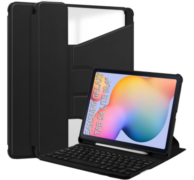 BeCover Чохол до планшета BeCover 360° Rotatable + Keyboard Samsung Tab S6 Lite 10.4 P610/P613/P615/P619 Black (712404)