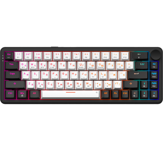 GamePro Клавіатура бездротова GamePro Asgard Valhalla MK210B Pro Black