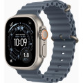Apple Смарт-годинник Apple Watch Ultra 3 GPS + Cellular 49mm Natural Titanium Case with Anchor Blue Ocean Band (MEWH4QP/A)