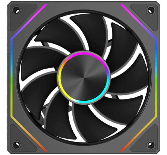 PcCooler Корпусний вентилятор PCCOOLER FG120R ARGB BK, чорний
