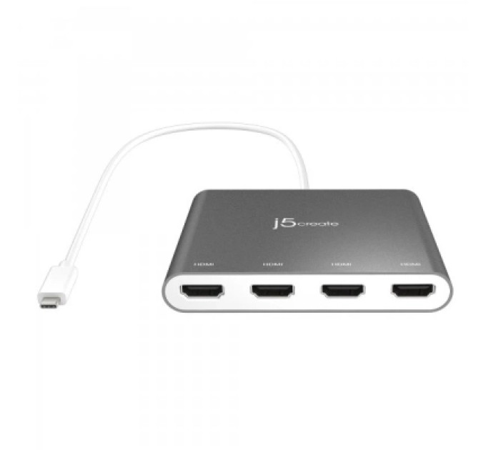 J5create Багатопортовий мультиадаптер J5create JCA366-N USB-C на 4xHDMI