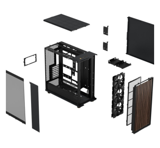 Fractal Design Корпус для ПК Fractal Design North XL RC Charcoal Black TGD (FD-C-NOR1X-05)