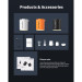 Flextail Насос для надувних меблів Flextail Tiny Pump Х з функцією ліхтаря, помаранчевий (6975755964379)