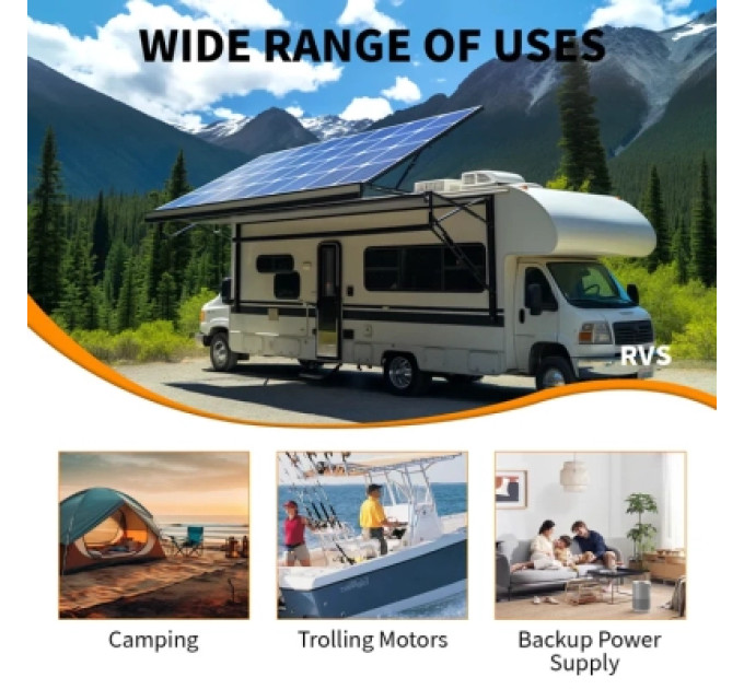 YEAGULCH Батарея LiFePo4 YEAGULCH 12.8V - 100Ah (YEAGULCH-12,8V/100Ah)