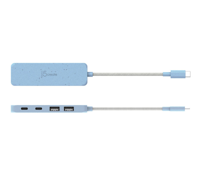 J5create Хаб J5create JCH342EC-N USB-C на 2 USB-A/2 USB-C, блакитний