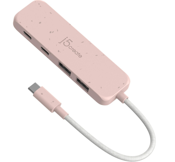 J5create Хаб J5create JCH342ER-N Type-C на 2 USB-A/2 USB-C, червоний