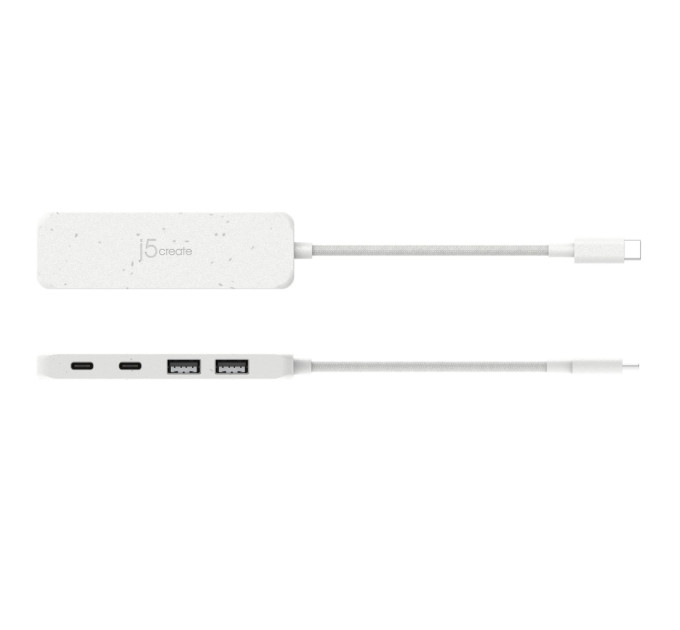 J5create Хаб J5create JCH342EW-N USB-C на 2 USB-A/2 USB-C, білий