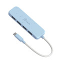 J5create Хаб J5create JCH341EC-N USB-C на 4 USB-A, блакитний