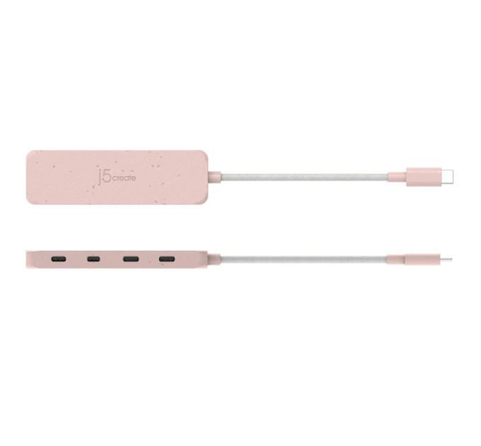 J5create Хаб J5create JCH345ER-N USB-C на 4 USB-С, червоний