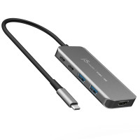 Багатопортовий мультиадаптер J5create JCH453-N, USB Type-C 5-в-1