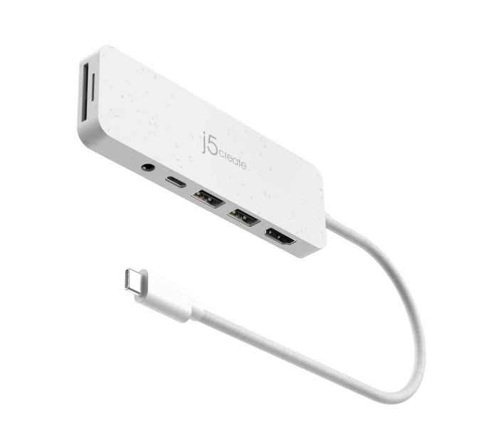 J5create Багатопортовий мультиадаптер J5create JCD373EW-N, USB Type-C 6-в-1