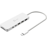 Багатопортовий мультиадаптер J5create JCD373EW-N, USB Type-C 6-в-1