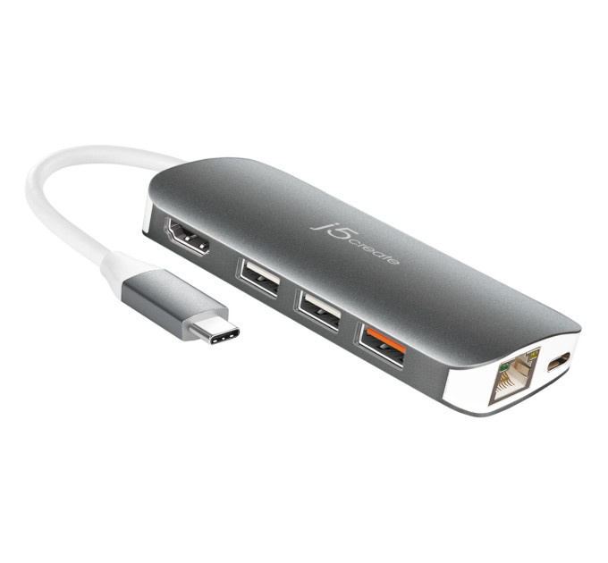 J5create Багатопортовий мультиадаптер J5create JCD383-N, USB Type-C 9-в-1