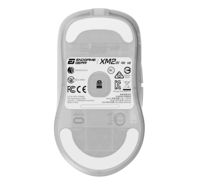 ENDGAME GEAR Мишка Endgame Gear XM2w 4k v2 Wireless Transparent White (PGW-EG-MOU-082)