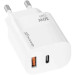 Grand-X Зарядний пристрій Grand-X 1xUSB-C + 1xUSB QC3.0 36W white (CH-360W)