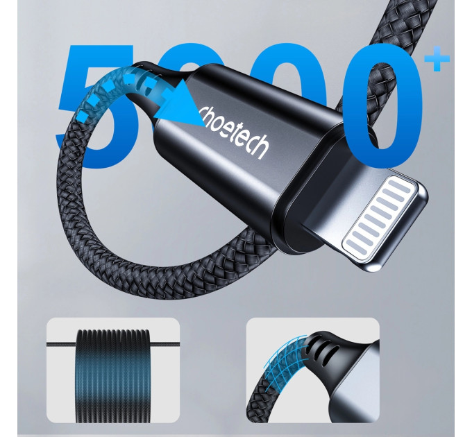 Choetech Кабель мультимедійний Lightning to 3.5mm M 2.0m Choetech (AUX009)
