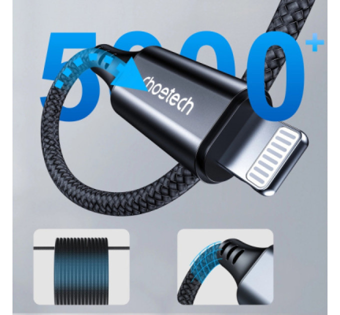 Choetech Кабель мультимедійний Lightning to 3.5mm M 2.0m Choetech (AUX009)