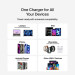 Belkin Зарядний пристрій Belkin 2xUSB-C + 1xUSB PD70W PPS GaN white (WCH018HQWH)