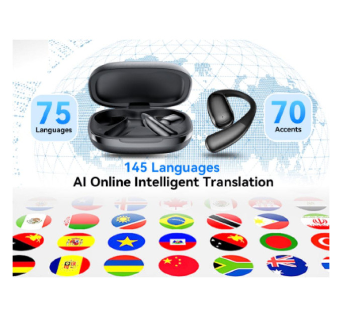 XO Навушники XO G37 Al Translate Black (XO-G37-BK)