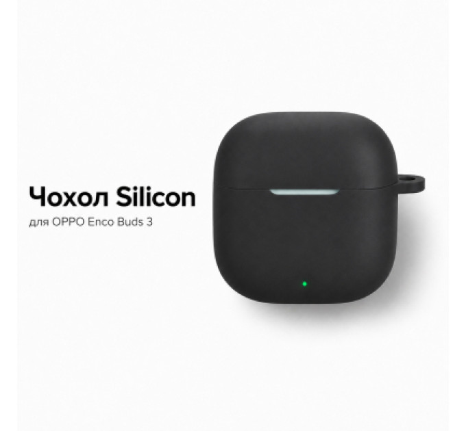 BeCover Чохол для навушників BeCover Silicon для OPPO Enco Buds 3 Black (715908)