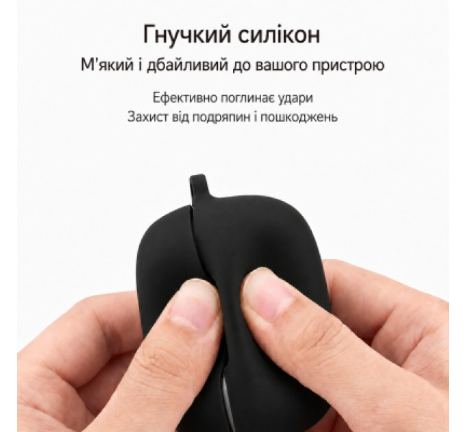 BeCover Чохол для навушників BeCover Silicon для OPPO Enco Buds 3 Black (715908)