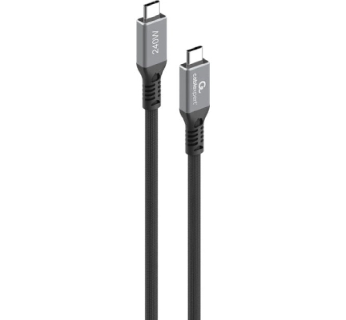 Cablexpert Кабель Cablexpert CCBP-USB4-CMCM240-0.3M, преміум якість, USB4, C-тато/C-тато, 0,3 м.