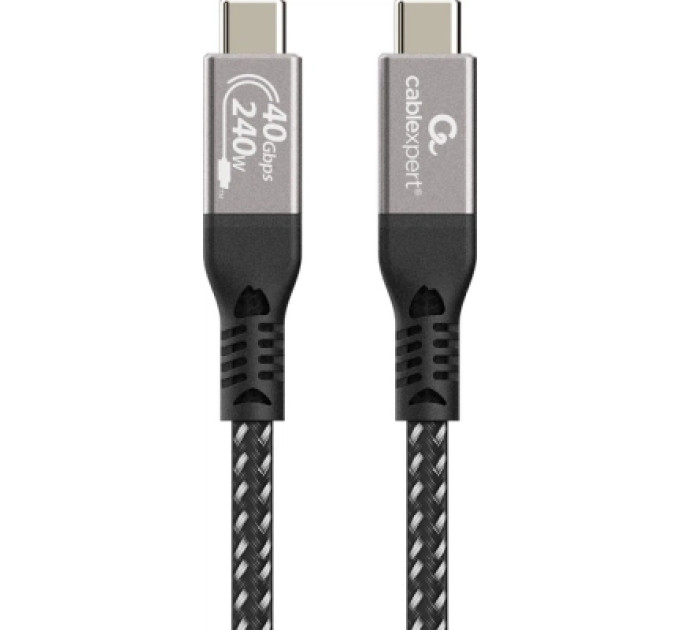 Cablexpert Кабель Cablexpert CCBP-USB4-CMCM240-0.5M, преміум якість, USB4, C-тато/C-тато, 0,5 м.