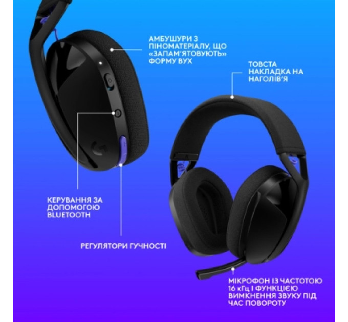 Logitech Навушники Logitech G321 Lightspeed Black (981-001563)