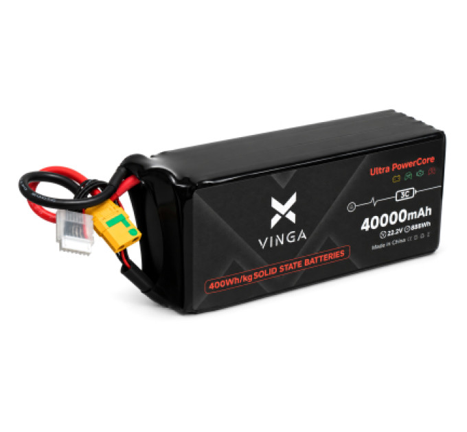 Vinga Акумуляторний блок Vinga 400Wh/kg 40Ah 6S 22.2V XT90S (400WHKG-40Ah-6S)