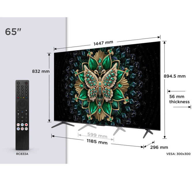 TCL Телевiзор TCL 65C61K