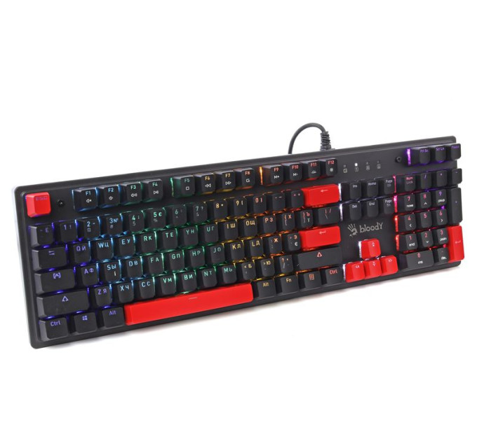 Bloody Механічна ігрова клавіатура Bloody S525N (Fire Black), чорна