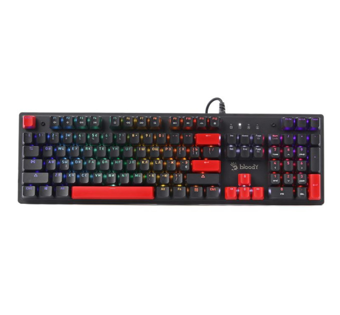 Bloody Механічна ігрова клавіатура Bloody S525N (Fire Black), чорна