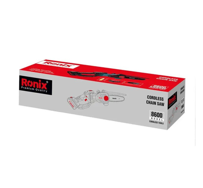 Ronix Ланцюгова міні-пила акумуляторна Ronix 8600