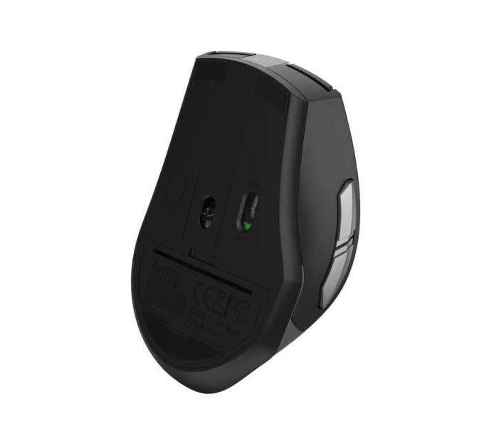 A4Tech Миша бездротова безшумна A4Tech Fstyler FG35S (Grey), USB, колір чорний+сірий