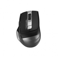 Миша бездротова безшумна A4Tech Fstyler FG35S (Grey), USB, колір чорний+сірий