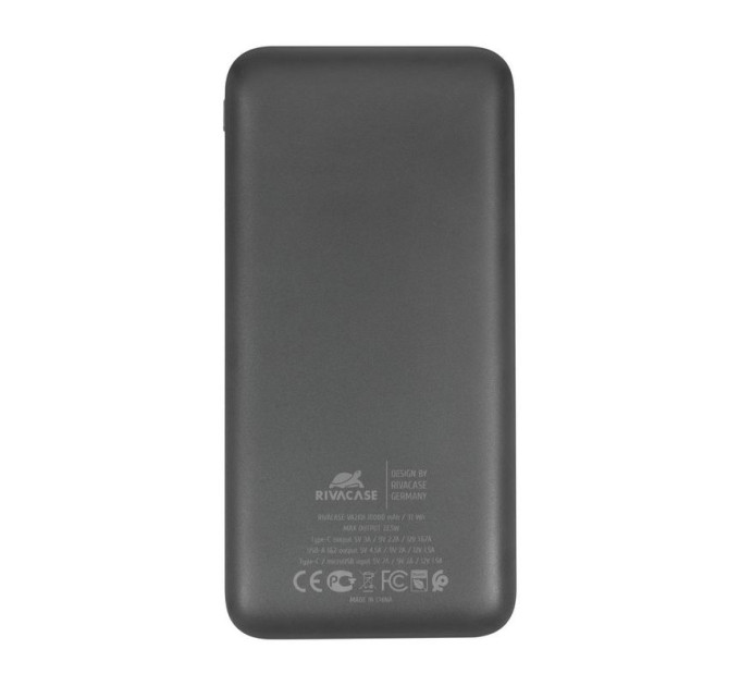 RivaCase Портативний зарядний пристрій Rivacase, 10000 mA, RIVAPOWER VA2101 (Black)