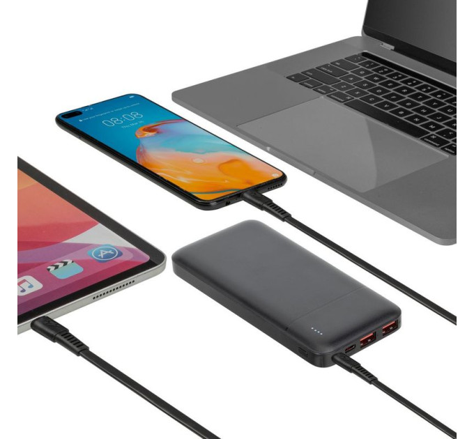 RivaCase Портативний зарядний пристрій Rivacase, 10000 mA, RIVAPOWER VA2101 (Black)