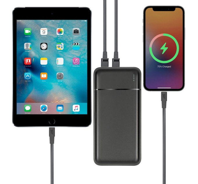 RivaCase Портативний зарядний пристрій Rivacase, 10000 mA, RIVAPOWER VA2101 (Black)