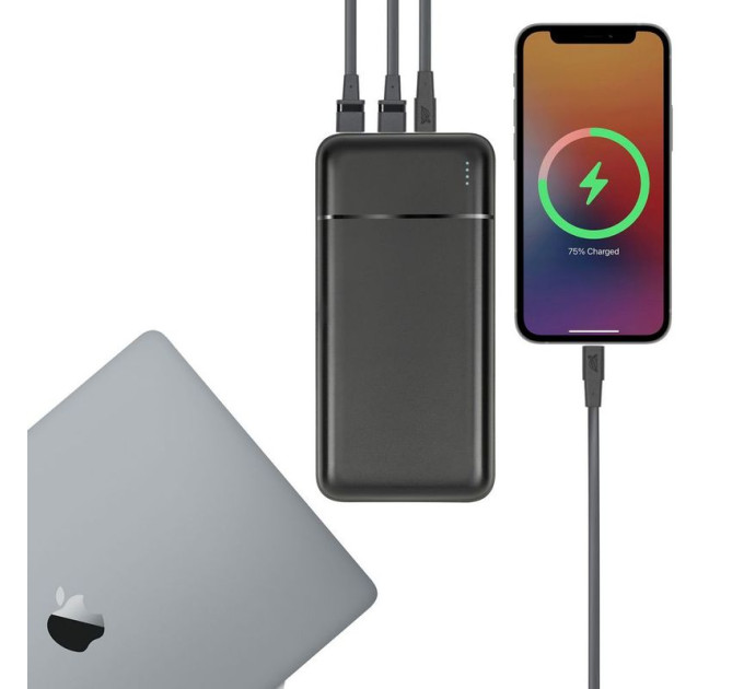 RivaCase Портативний зарядний пристрій Rivacase, 10000 mA, RIVAPOWER VA2101 (Black)