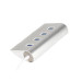Maxxter Хаб USB 3.0 Type-С HU3С-4P-01 на 4 порти, метал, сріблястий