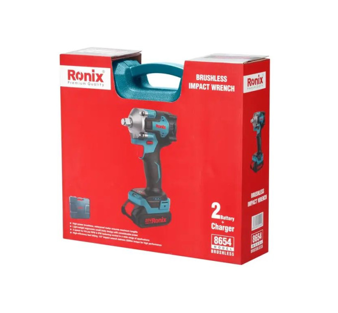 Ronix Гайковерт ударний акумуляторний Ronix 8654