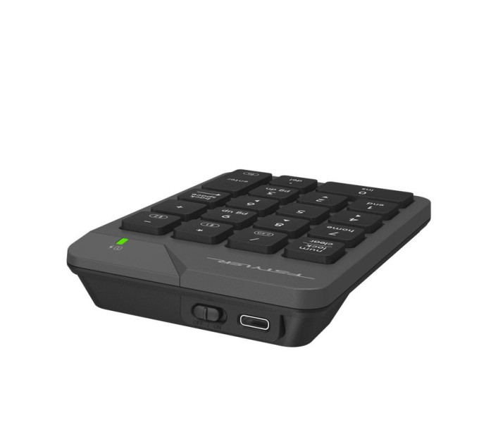 A4Tech Клавіатура цифрова бездротова A4-Tech FBK21C (Smoky Grey), колір сірий